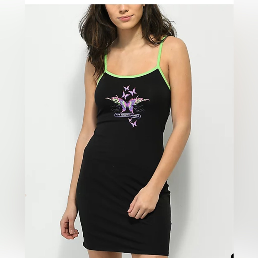 Vitriol Ryah Black Bodycon Dress Size Medium